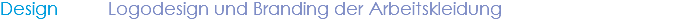 Design Logodesign und Branding der Arbeitskleidung 